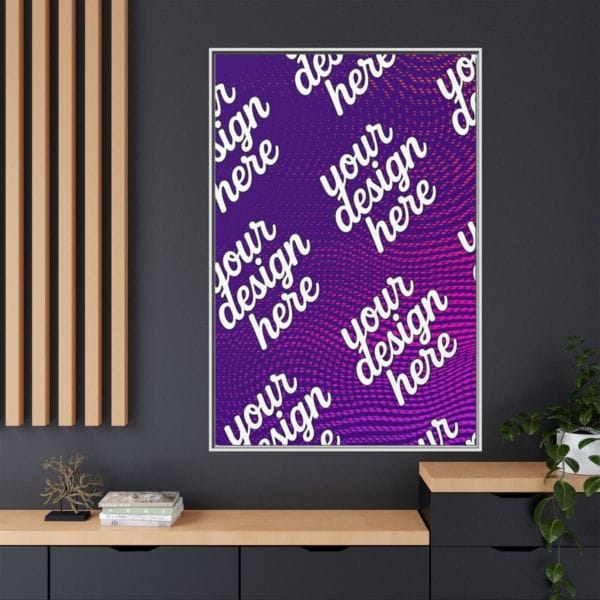 White Framed Canvas - Available In Multiple Styles and Sizes