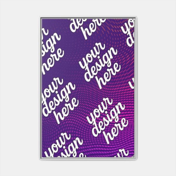 White Framed Canvas - Available In Multiple Styles and Sizes