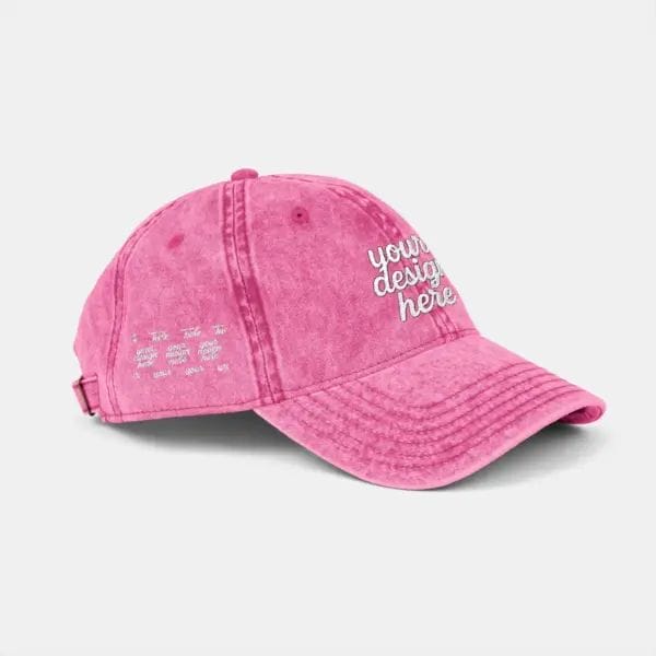 17477291801347317440_2048_custom.webp Vintage Embroidered Cotton Twill Cap — Washed-Out Retro Dad Hat